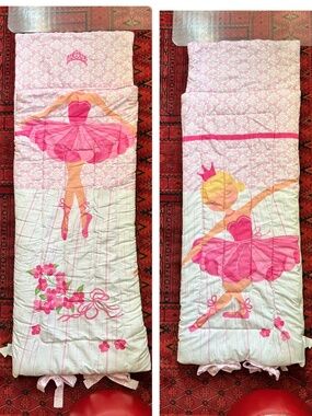Nicole Miller Home Kids Sleeping Bag Ballerina Pink